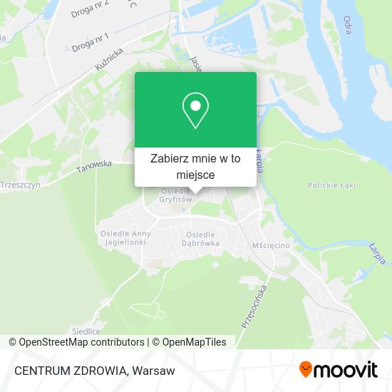 Mapa CENTRUM ZDROWIA