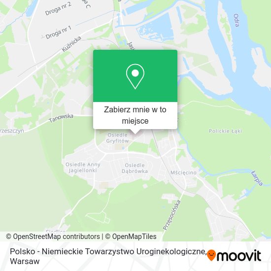 Mapa Polsko - Niemieckie Towarzystwo Uroginekologiczne