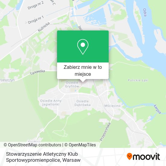 Mapa Stowarzyszenie Atletyczny Klub Sportowypromienpolice