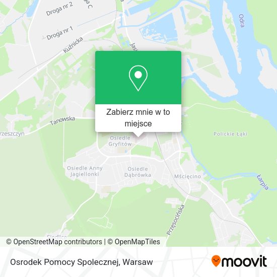 Mapa Osrodek Pomocy Spolecznej