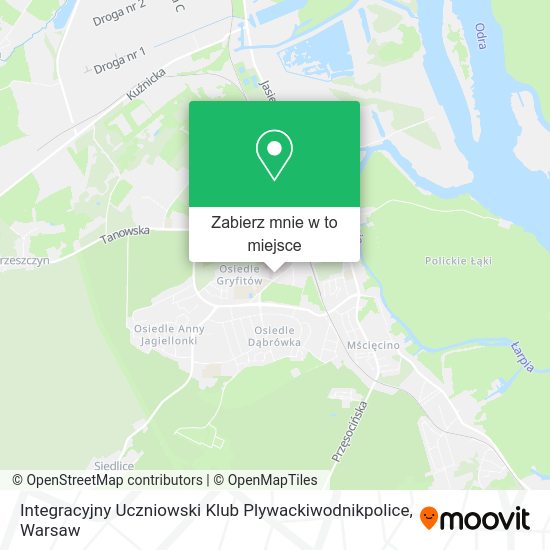 Mapa Integracyjny Uczniowski Klub Plywackiwodnikpolice