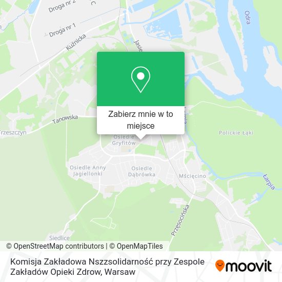 Mapa Komisja Zakładowa Nszzsolidarność przy Zespole Zakładów Opieki Zdrow