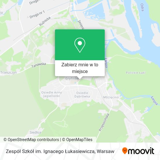 Mapa Zespół Szkół im. Ignacego Łukasiewicza