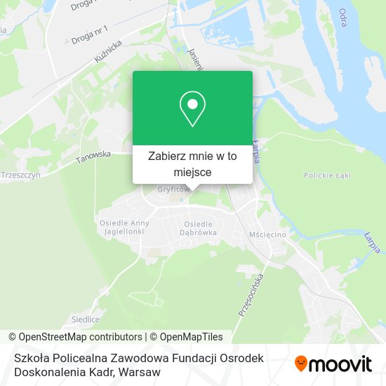 Mapa Szkoła Policealna Zawodowa Fundacji Osrodek Doskonalenia Kadr