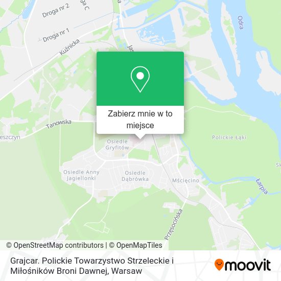 Mapa Grajcar. Polickie Towarzystwo Strzeleckie i Miłośników Broni Dawnej