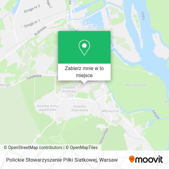 Mapa Polickie Stowarzyszenie Piłki Siatkowej