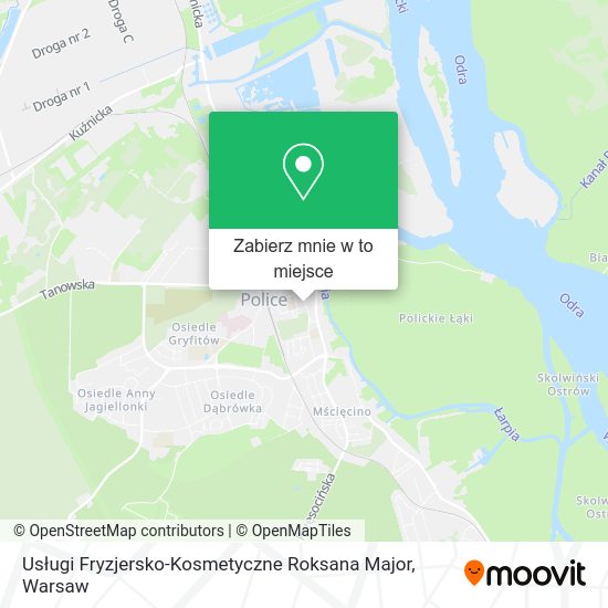 Mapa Usługi Fryzjersko-Kosmetyczne Roksana Major