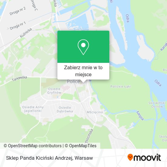 Mapa Sklep Panda Kiciński Andrzej