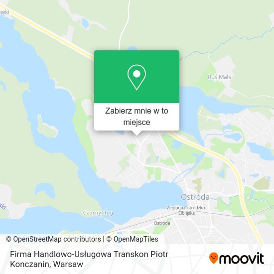 Mapa Firma Handlowo-Usługowa Transkon Piotr Konczanin