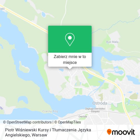 Mapa Piotr Wiśniewski Kursy i Tłumaczenia Języka Angielskiego