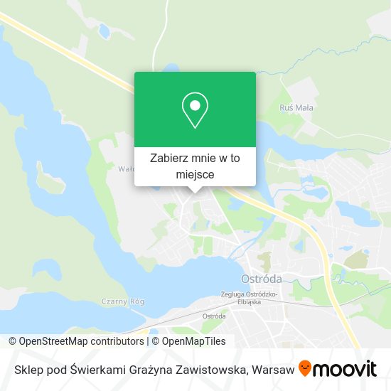 Mapa Sklep pod Świerkami Grażyna Zawistowska