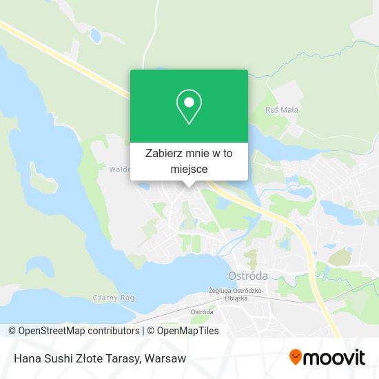 Mapa Hana Sushi Złote Tarasy