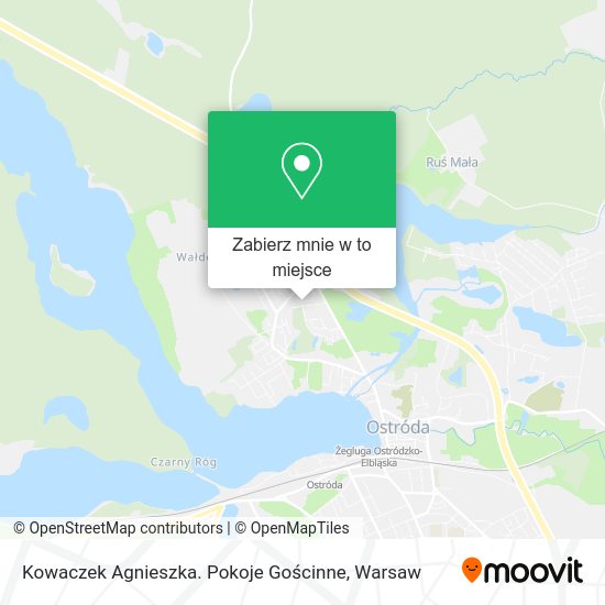 Mapa Kowaczek Agnieszka. Pokoje Gościnne