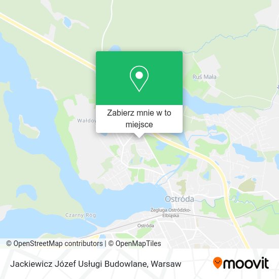 Mapa Jackiewicz Józef Usługi Budowlane