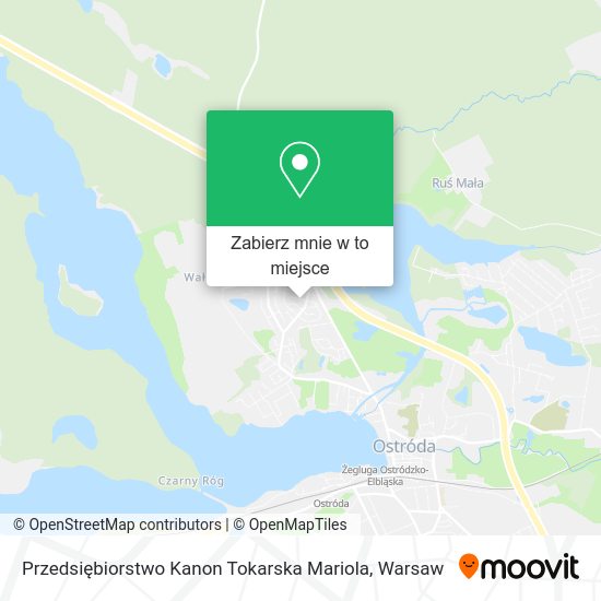 Mapa Przedsiębiorstwo Kanon Tokarska Mariola