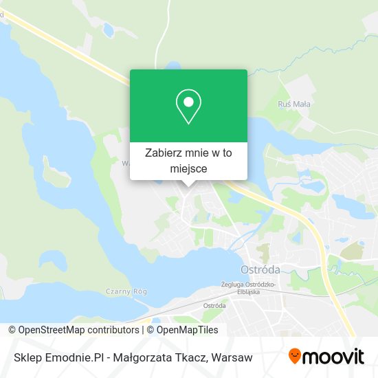 Mapa Sklep Emodnie.Pl - Małgorzata Tkacz