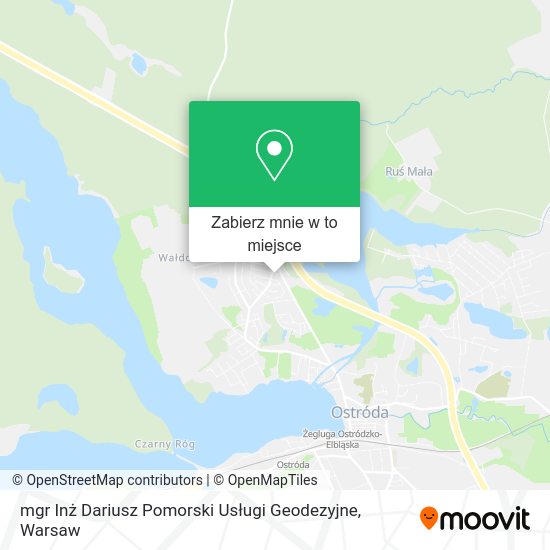 Mapa mgr Inż Dariusz Pomorski Usługi Geodezyjne