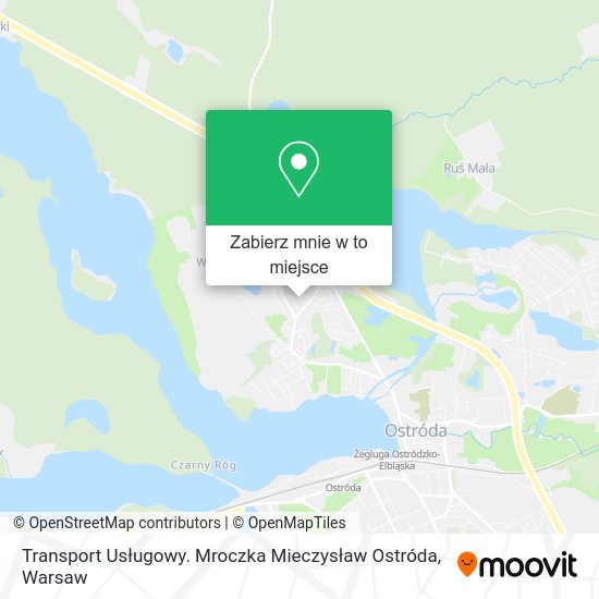 Mapa Transport Usługowy. Mroczka Mieczysław Ostróda