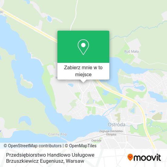 Mapa Przedsiębiorstwo Handlowo Usługowe Brzuszkiewicz Eugeniusz