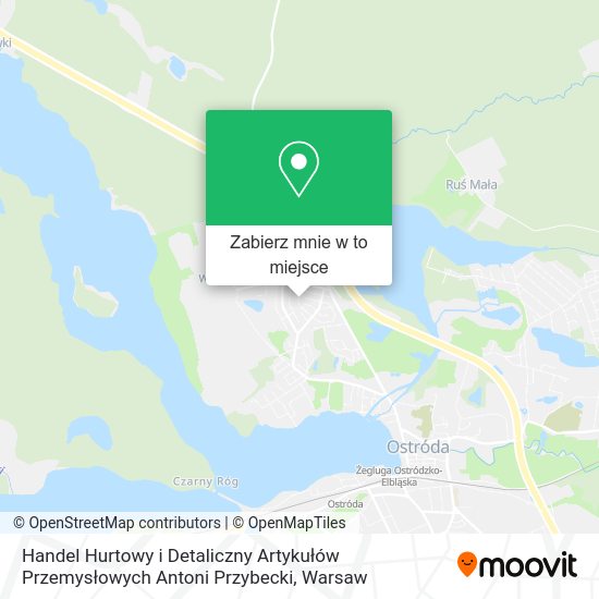 Mapa Handel Hurtowy i Detaliczny Artykułów Przemysłowych Antoni Przybecki