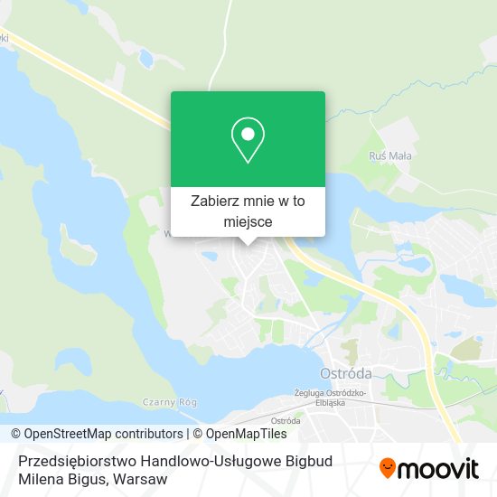 Mapa Przedsiębiorstwo Handlowo-Usługowe Bigbud Milena Bigus