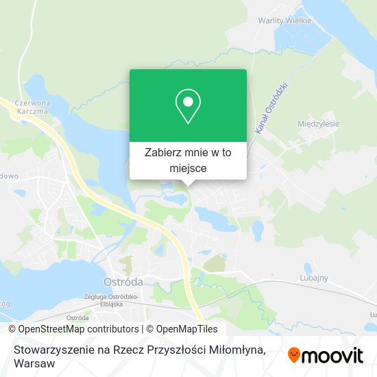 Mapa Stowarzyszenie na Rzecz Przyszłości Miłomłyna