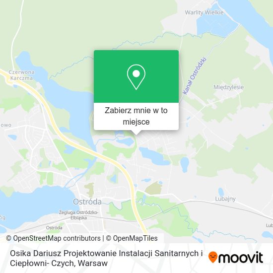 Mapa Osika Dariusz Projektowanie Instalacji Sanitarnych i Ciepłowni- Czych