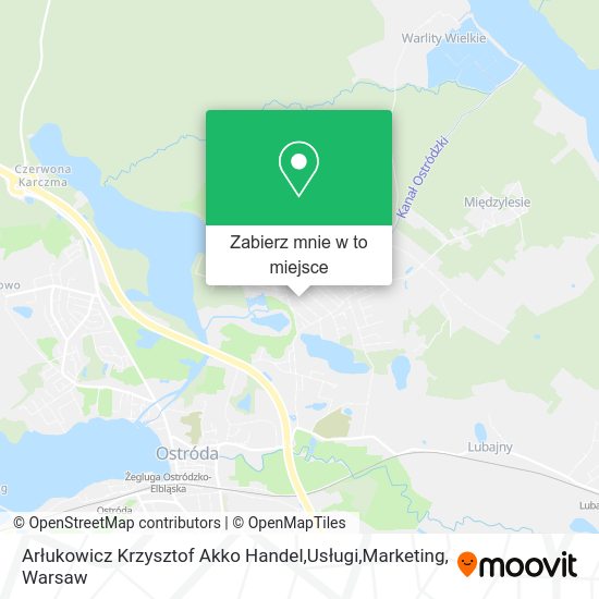 Mapa Arłukowicz Krzysztof Akko Handel,Usługi,Marketing