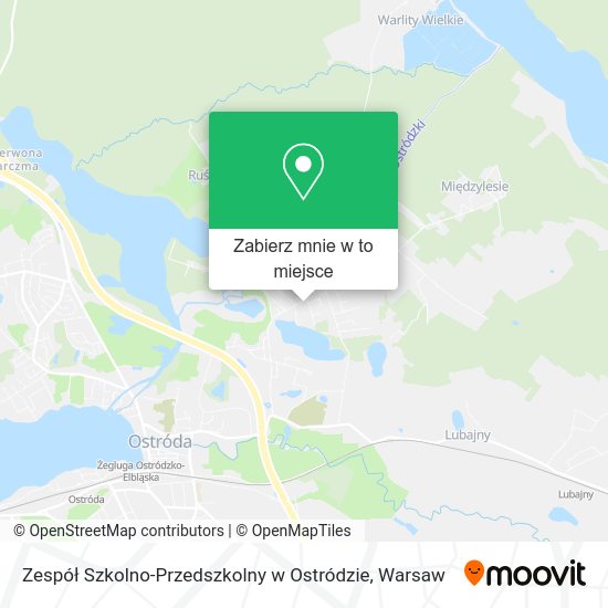 Mapa Zespół Szkolno-Przedszkolny w Ostródzie