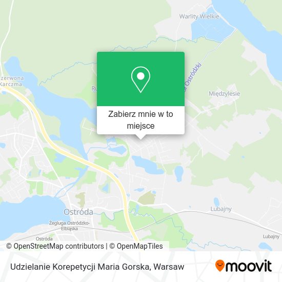 Mapa Udzielanie Korepetycji Maria Gorska