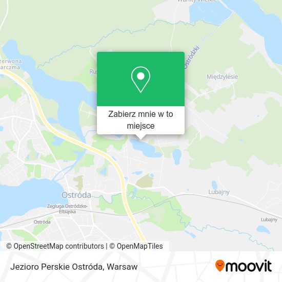 Mapa Jezioro Perskie Ostróda