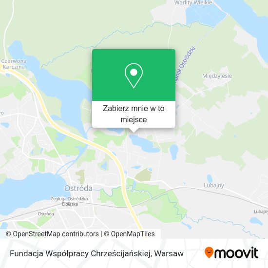 Mapa Fundacja Współpracy Chrześcijańskiej