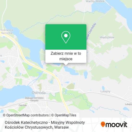 Mapa Ośrodek Katechetyczno - Misyjny Wspólnoty Kościołów Chrystusowych