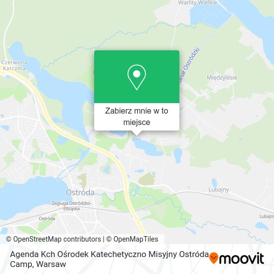 Mapa Agenda Kch Ośrodek Katechetyczno Misyjny Ostróda Camp