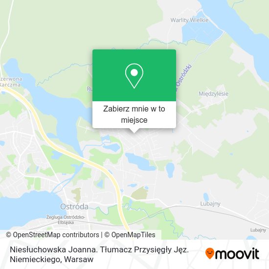 Mapa Niesłuchowska Joanna. Tłumacz Przysięgły Jęz. Niemieckiego