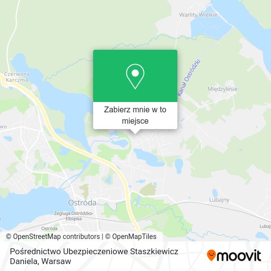 Mapa Pośrednictwo Ubezpieczeniowe Staszkiewicz Daniela