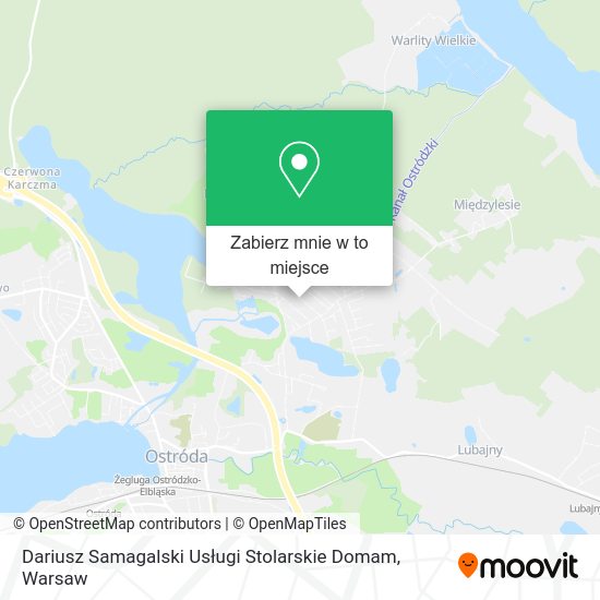 Mapa Dariusz Samagalski Usługi Stolarskie Domam