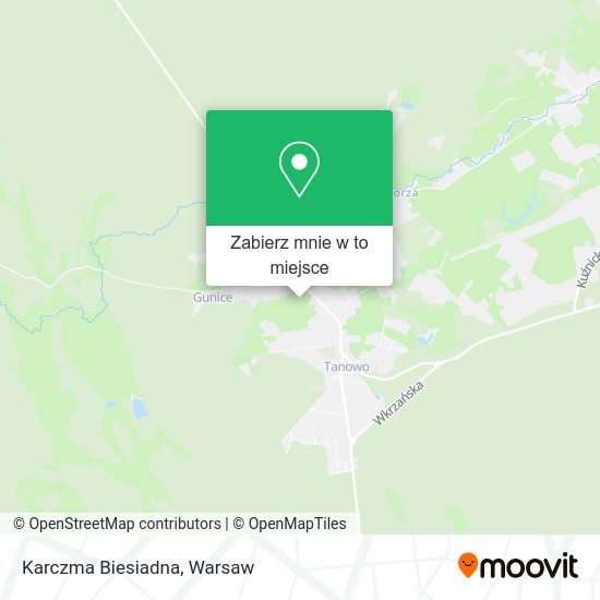 Mapa Karczma Biesiadna