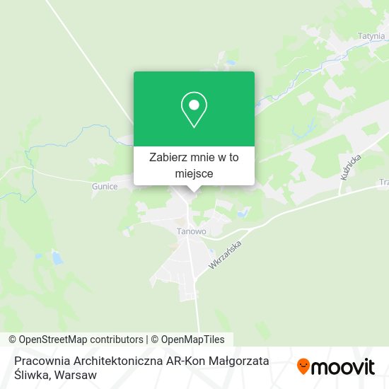 Mapa Pracownia Architektoniczna AR-Kon Małgorzata Śliwka