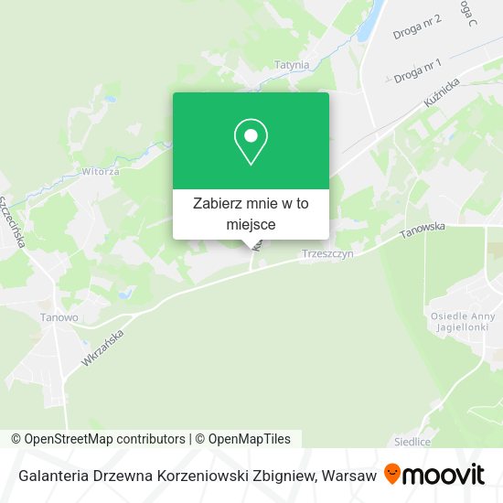 Mapa Galanteria Drzewna Korzeniowski Zbigniew