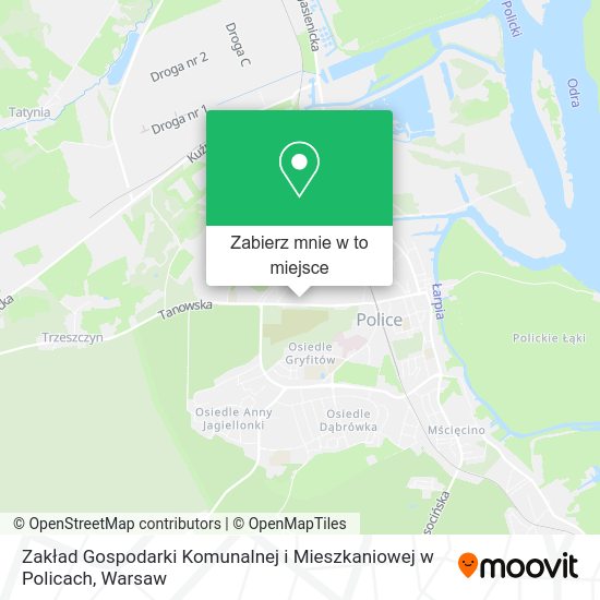 Mapa Zakład Gospodarki Komunalnej i Mieszkaniowej w Policach