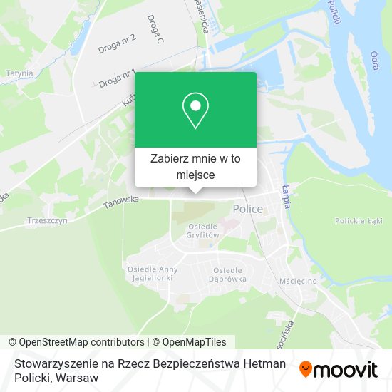 Mapa Stowarzyszenie na Rzecz Bezpieczeństwa Hetman Policki