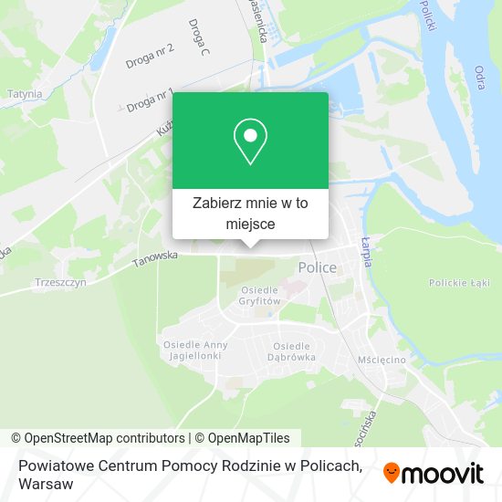 Mapa Powiatowe Centrum Pomocy Rodzinie w Policach