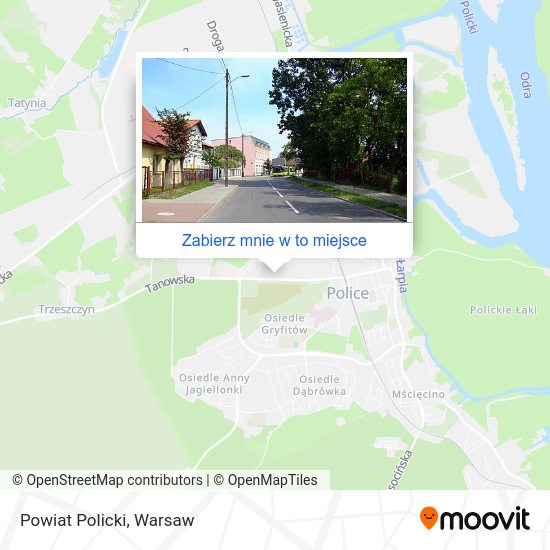 Mapa Powiat Policki