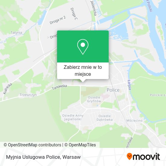 Mapa Myjnia Uslugowa Police