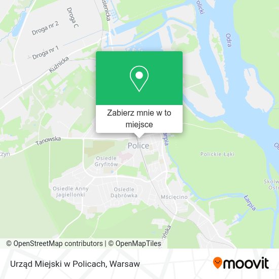 Mapa Urząd Miejski w Policach