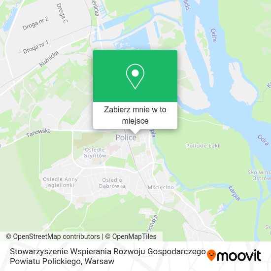 Mapa Stowarzyszenie Wspierania Rozwoju Gospodarczego Powiatu Polickiego