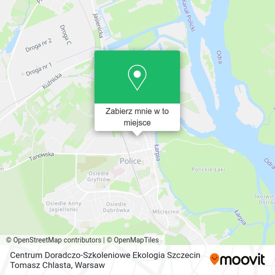 Mapa Centrum Doradczo-Szkoleniowe Ekologia Szczecin Tomasz Chlasta