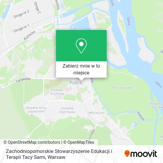 Mapa Zachodniopomorskie Stowarzyszenie Edukacji i Terapii Tacy Sami