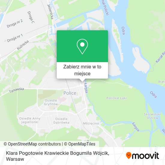 Mapa Klara Pogotowie Krawieckie Bogumiła Wójcik